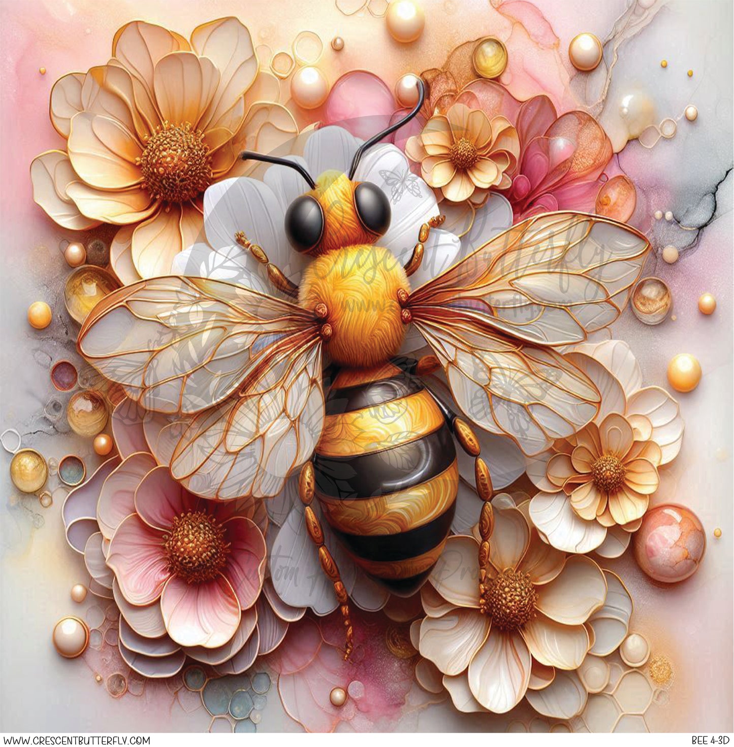 Bee 4-3D Printed Vinyl Sheet/Wrap