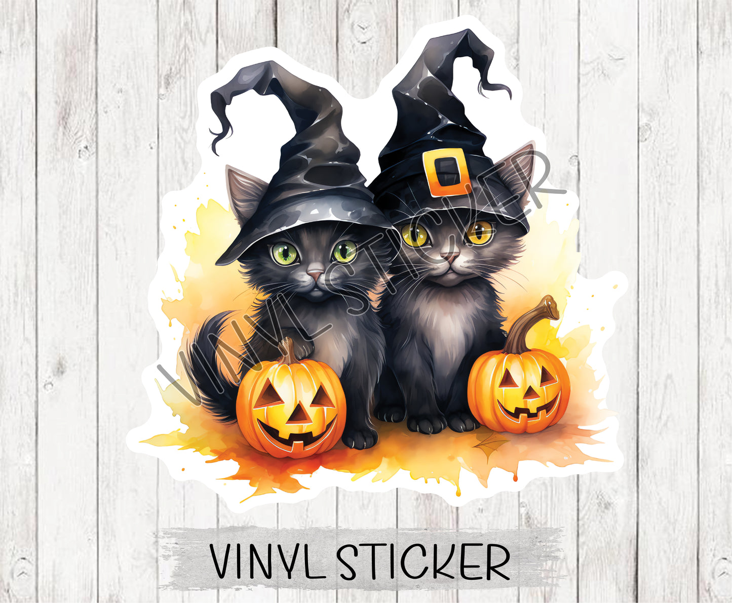 Black Cat Pumpkin 2 Sticker