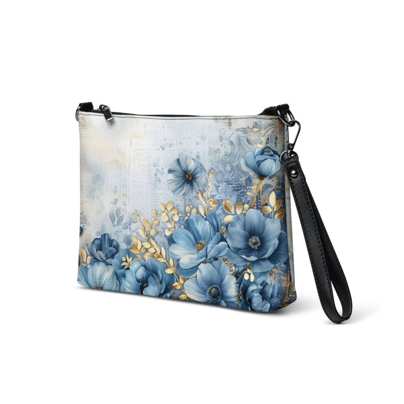 Blue Gold Floral 1 Crossbody bag