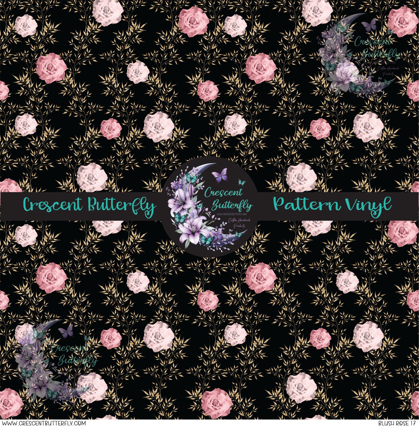 Blush Rose 17 Printed Vinyl Sheet/Wrap