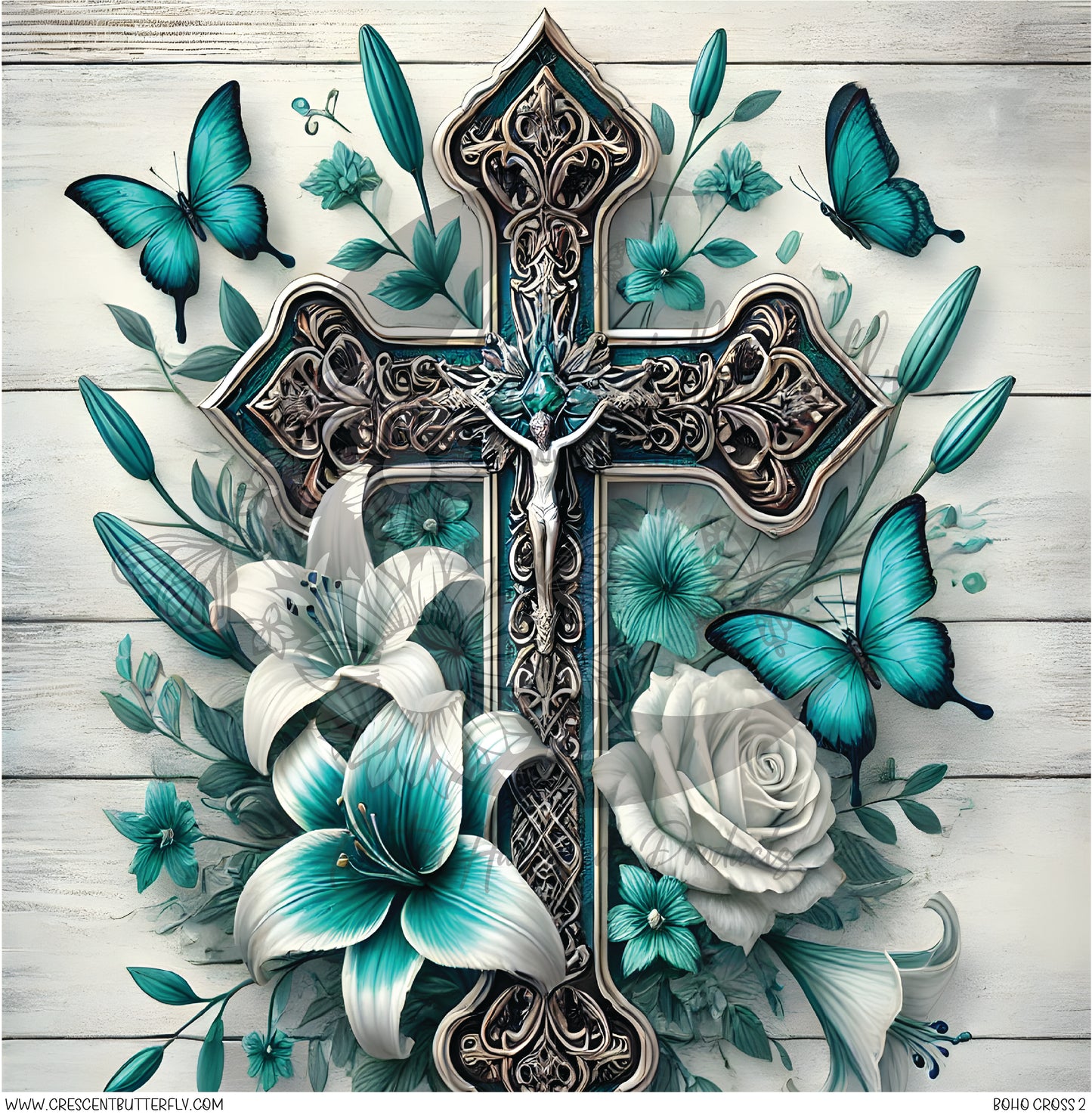 Boho Cross 2 Printed Vinyl Sheet/Wrap