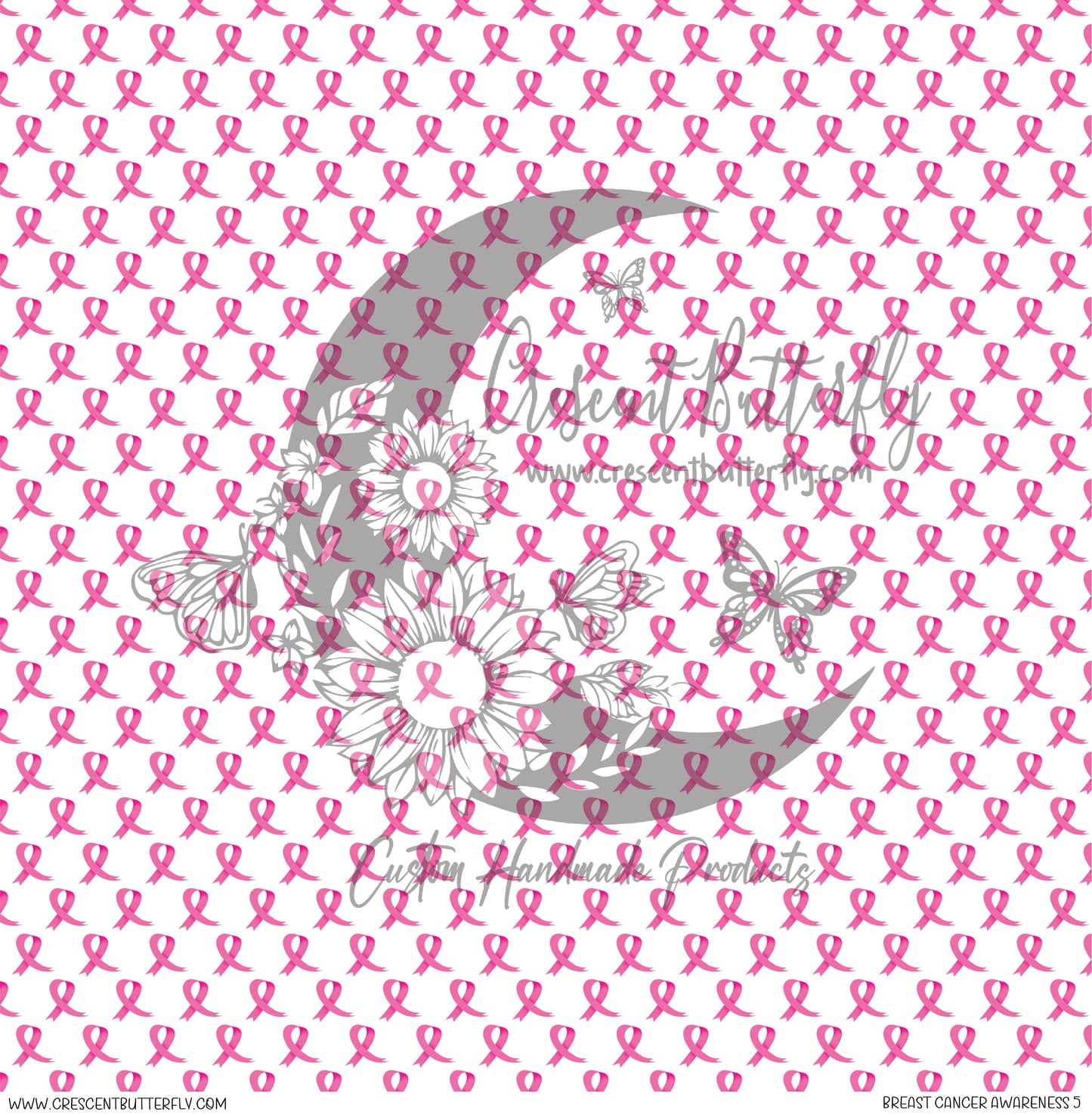 Breast Cancer Awareness 5 Printed Vinyl Sheet/Wrap