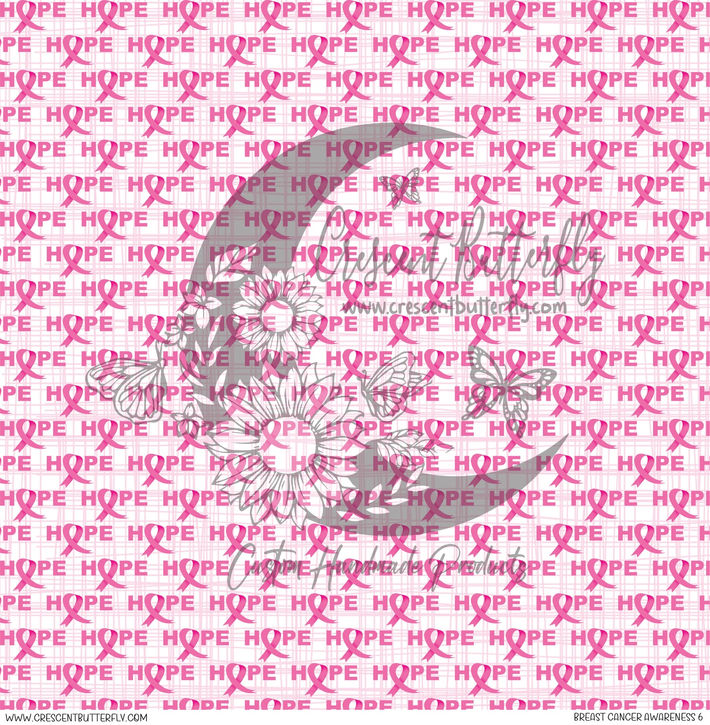 Breast Cancer Awareness 6 Printed Vinyl Sheet/Wrap