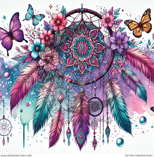 Butterfly Dreamcatcher 1 Printed Vinyl Sheet/Wrap