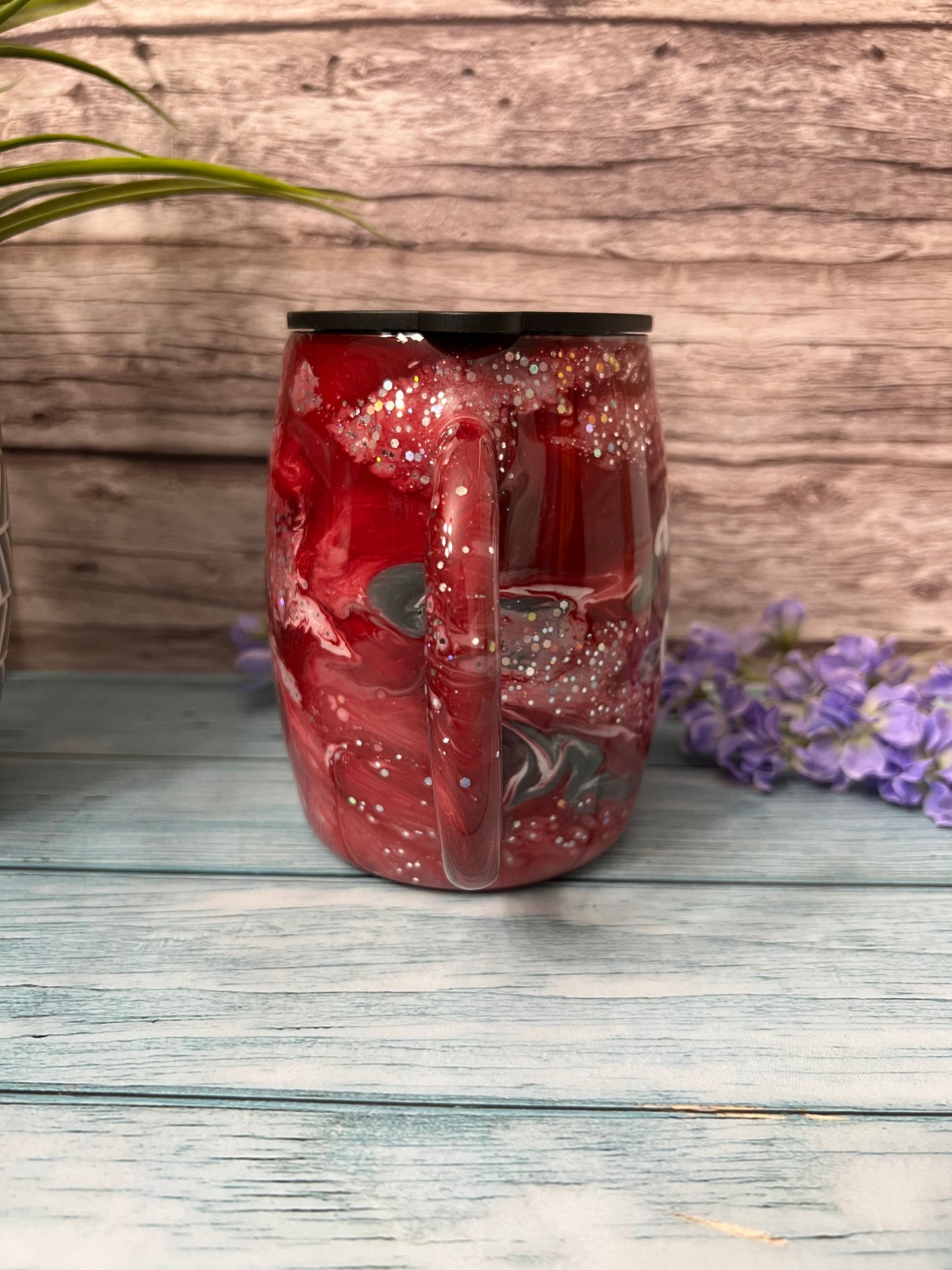 Cherry Blossom Extra Cherry Handmade Custom Epoxy Tumbler