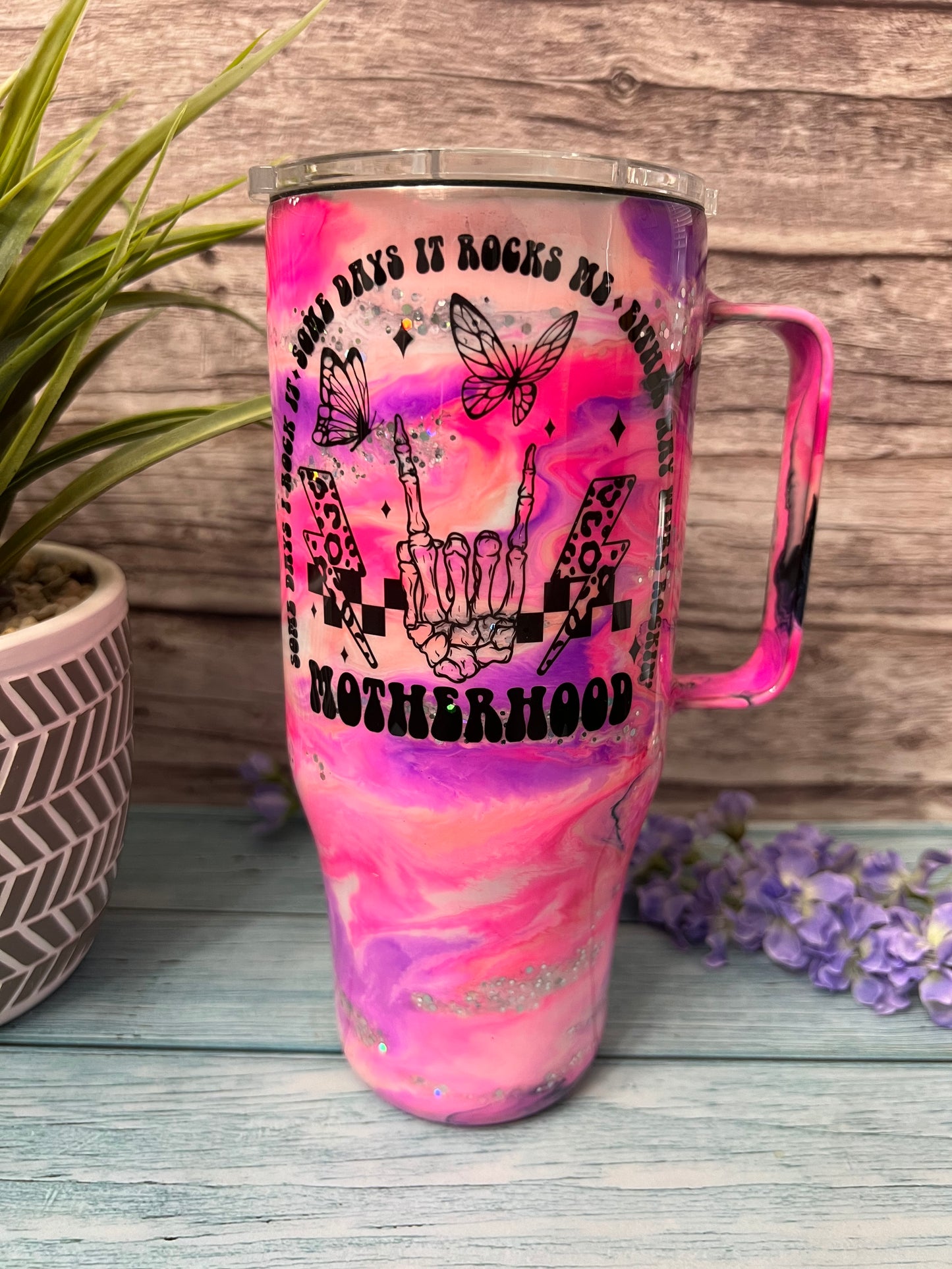Razzle Dazzle Me Handmade Custom Epoxy Tumbler