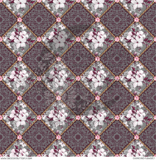 Chains and Flowers 1 Printed Vinyl Sheet/Wrap