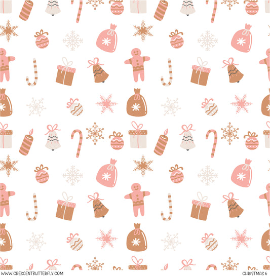 Christmas 6 Vinyl Sheet/Wrap
