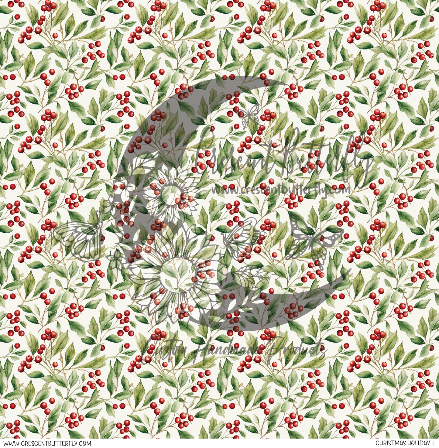 Christmas Holiday 1 Printed Vinyl Sheet/Wrap