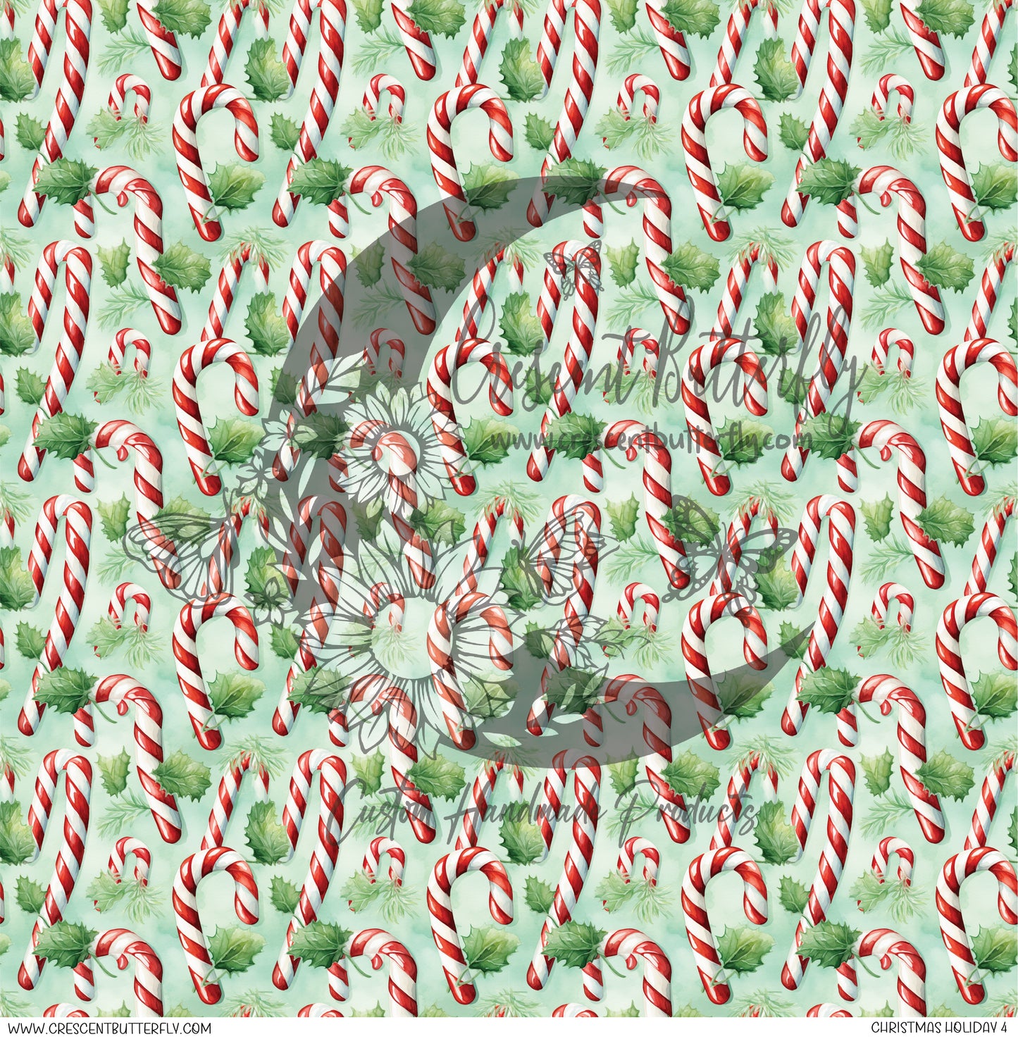 Christmas Holiday 4 Printed Vinyl Sheet/Wrap