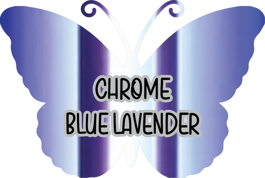 Chrome Blue Lavender Pre-Cut Pinstripe Vinyl Sheet