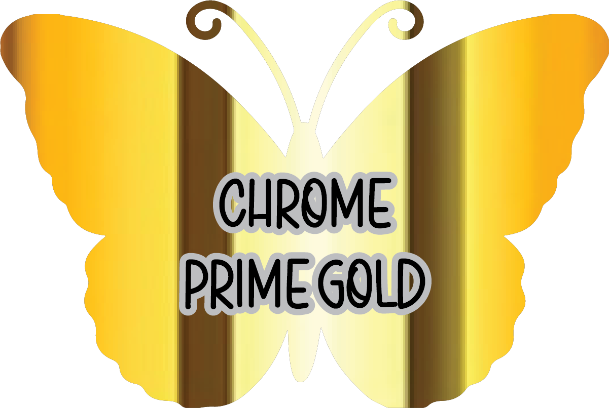 Chrome Prime Gold Pre-Cut Pinstripe Vinyl Sheet