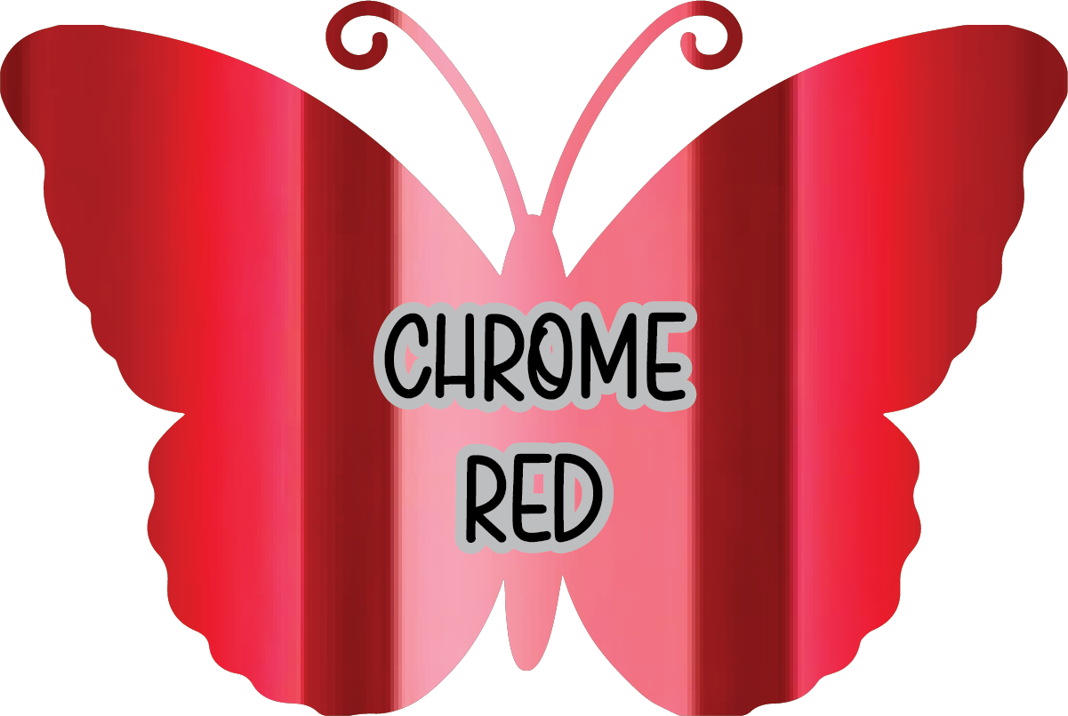 Chrome Red Pre-Cut Pinstripe Vinyl Sheet