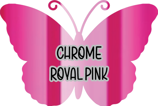 Chrome Royal Pink Pre-Cut Pinstripe Vinyl Sheet