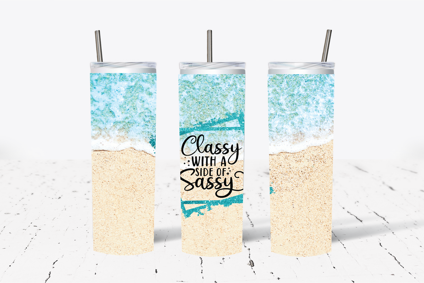 Classy with a side of Sassy Sublimation Tumbler