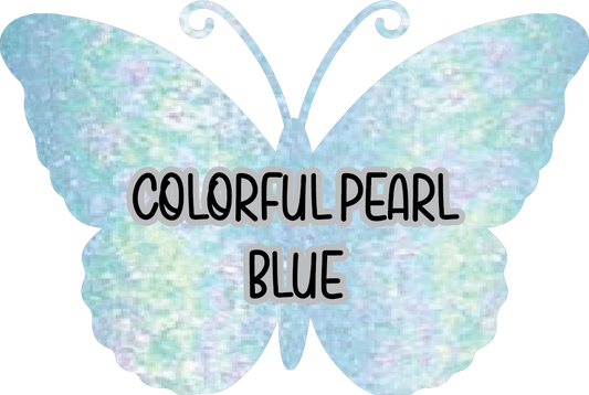 Colorful Pearl Blue Pre-Cut Pinstripe Vinyl Sheet