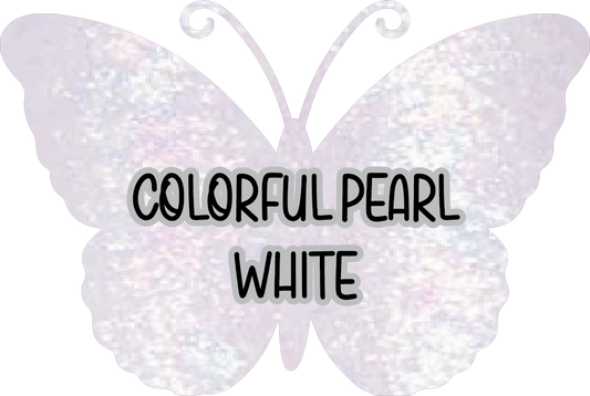Colorful Pearl White Pre-Cut Pinstripe Vinyl Sheet
