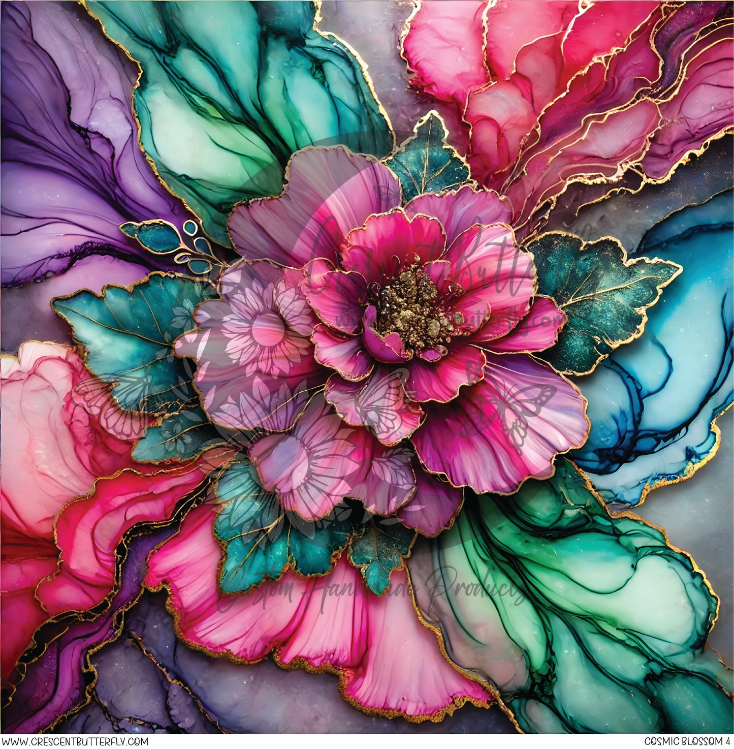 Cosmic Blossom 4 Printed Vinyl Sheet/Wrap