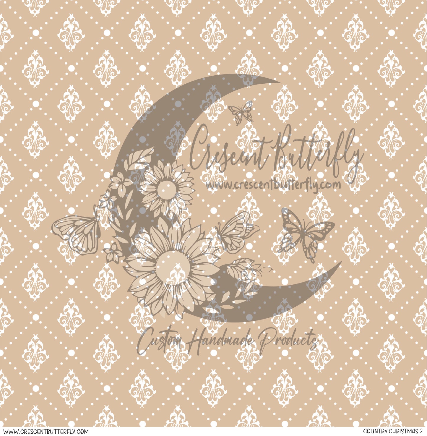 Country Christmas 2 Printed Vinyl Sheet/Wrap