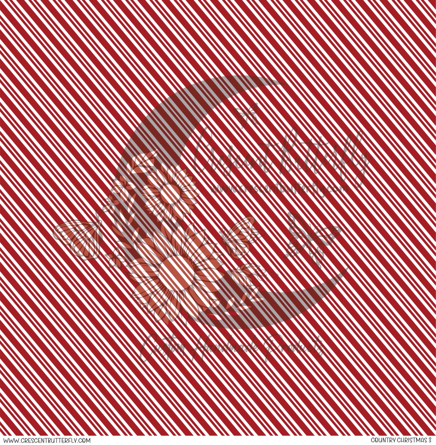 Country Christmas 3 Printed Vinyl Sheet/Wrap