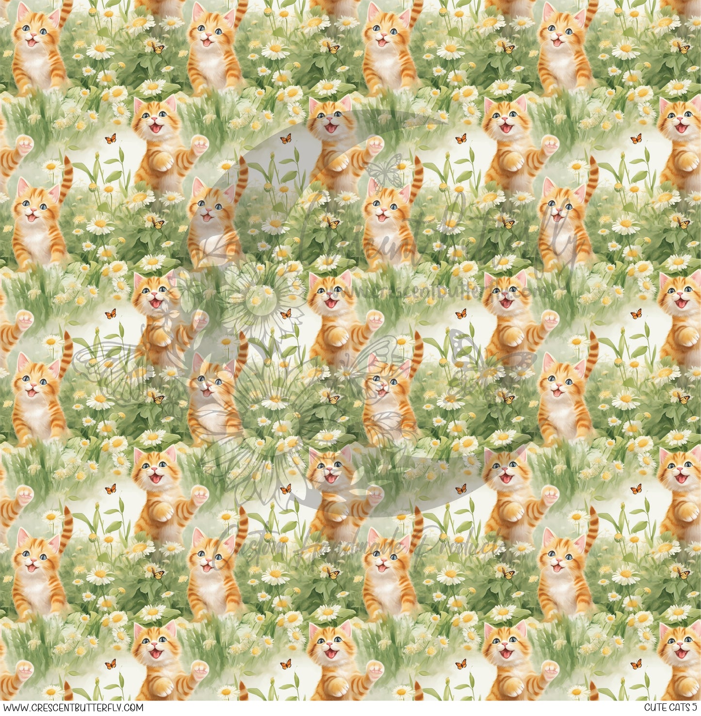 Cute Cats 5 Printed Vinyl Sheet/Wrap