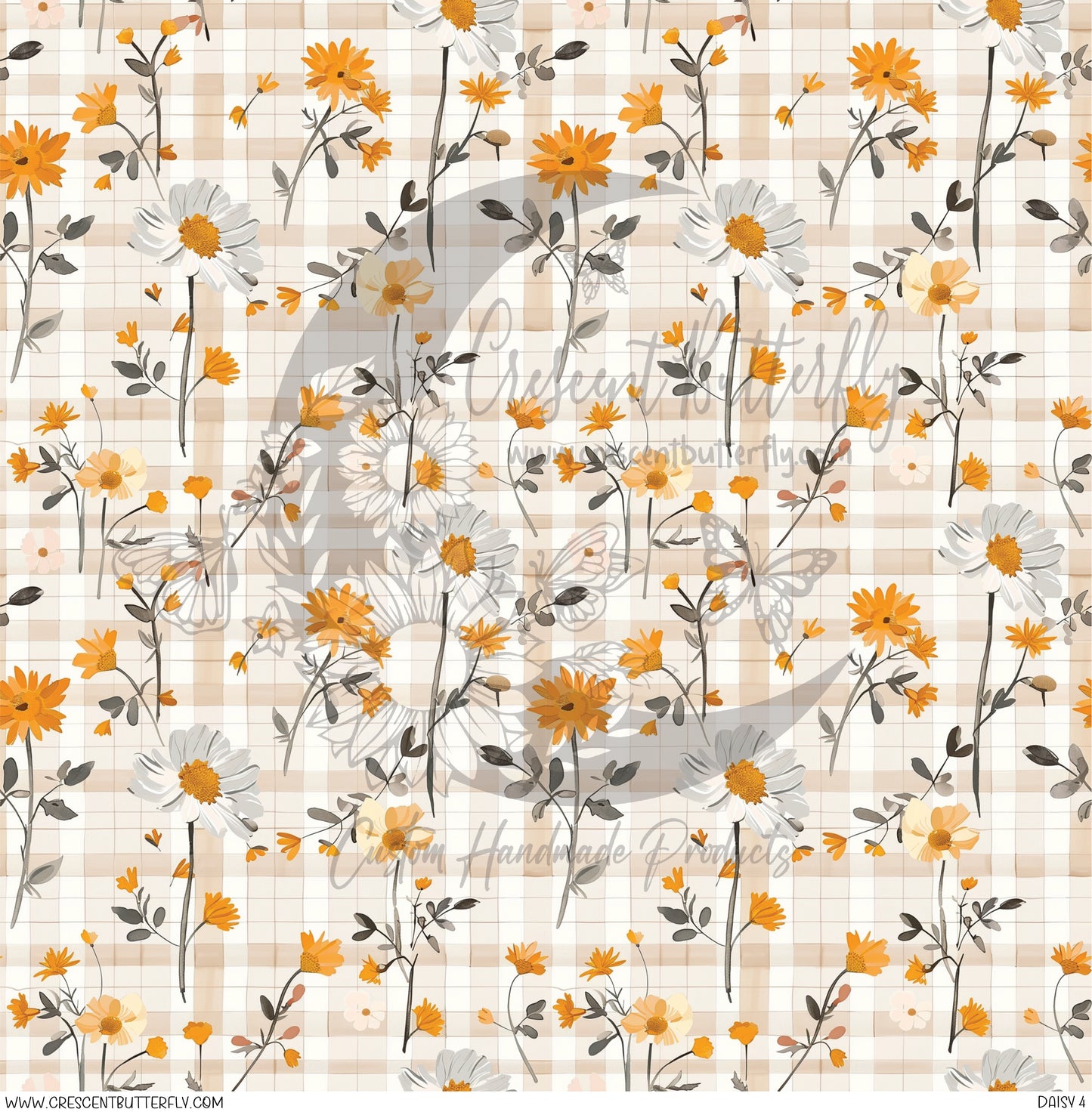Daisy 4 Printed Vinyl Sheet/Wrap