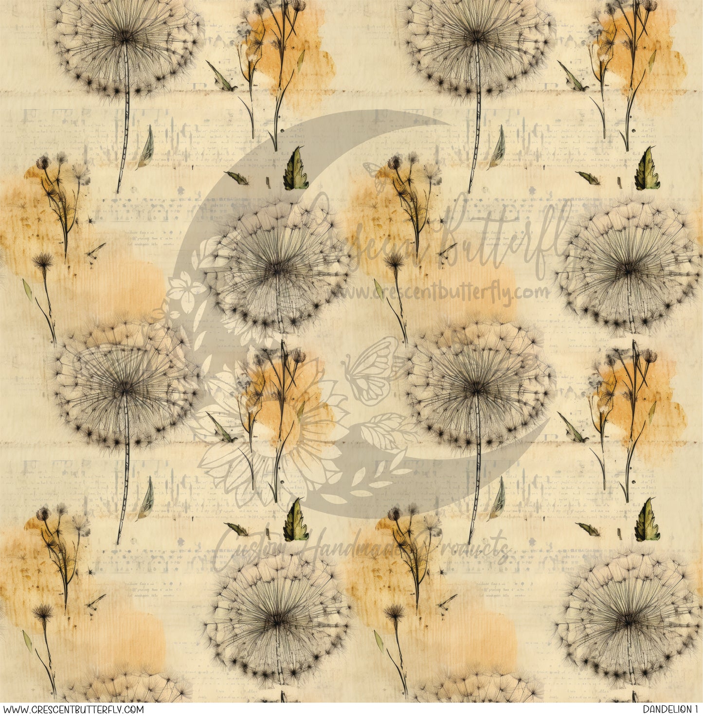 Dandelion 1 Printed Vinyl Sheet/Wrap