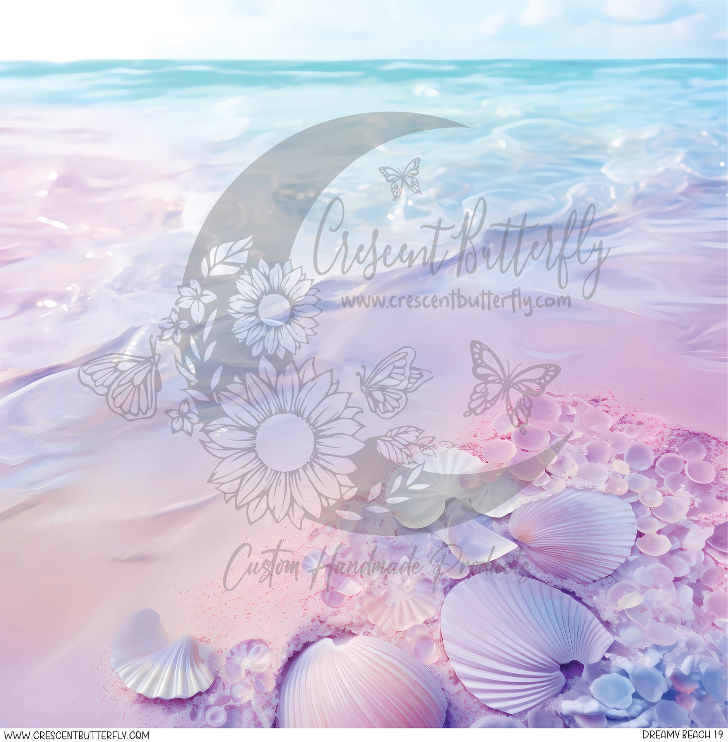 Dreamy Beach 19 Printed Vinyl Sheet/Wrap