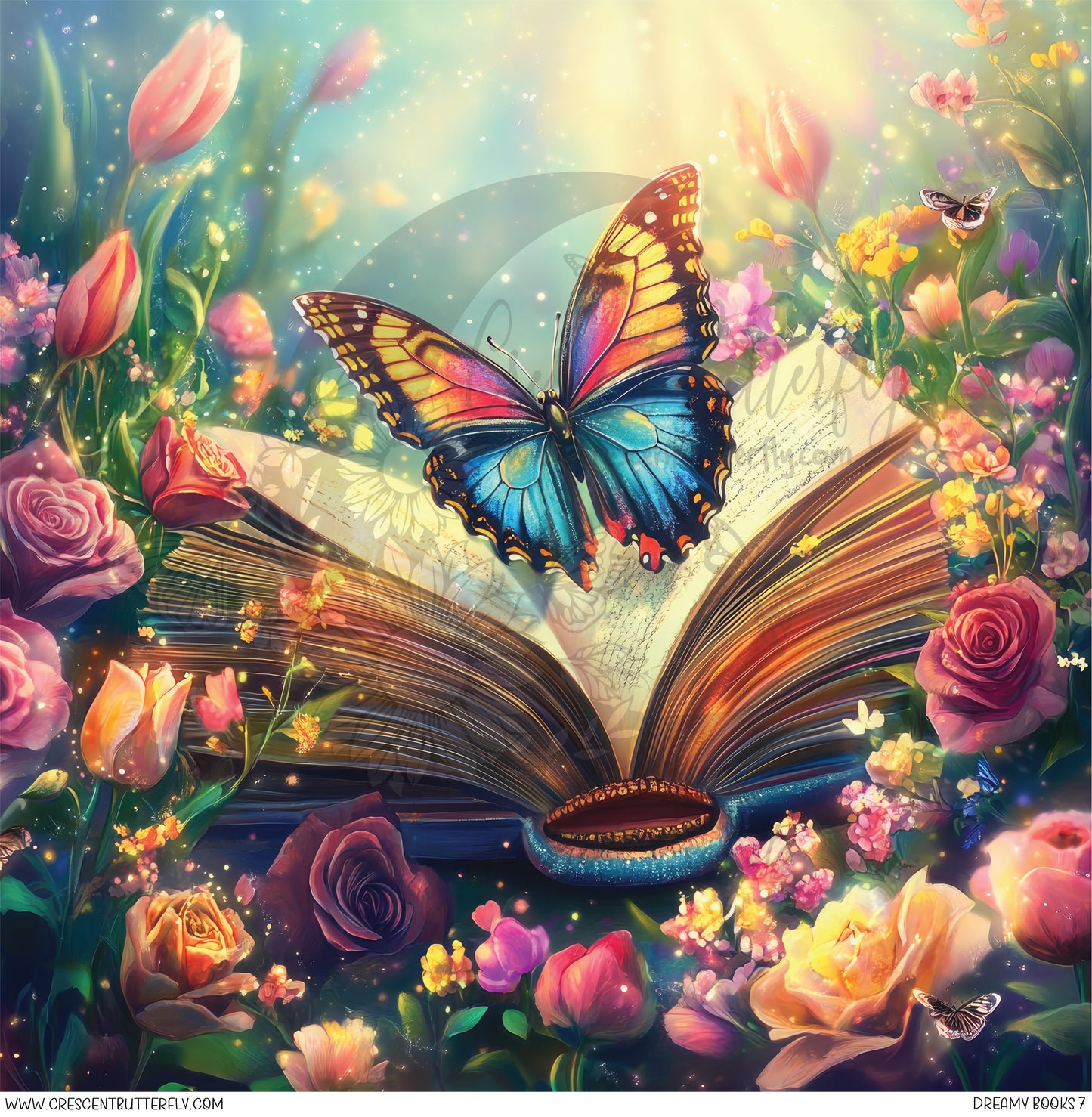 Dreamy Books 7 Printed Vinyl Sheet/Wrap
