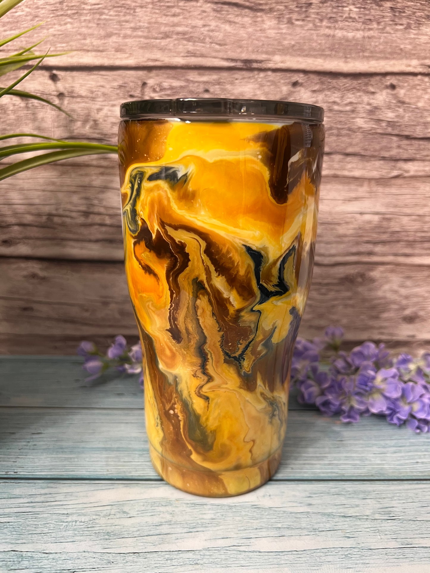 Honey Beehive Handmade Custom Epoxy Tumbler