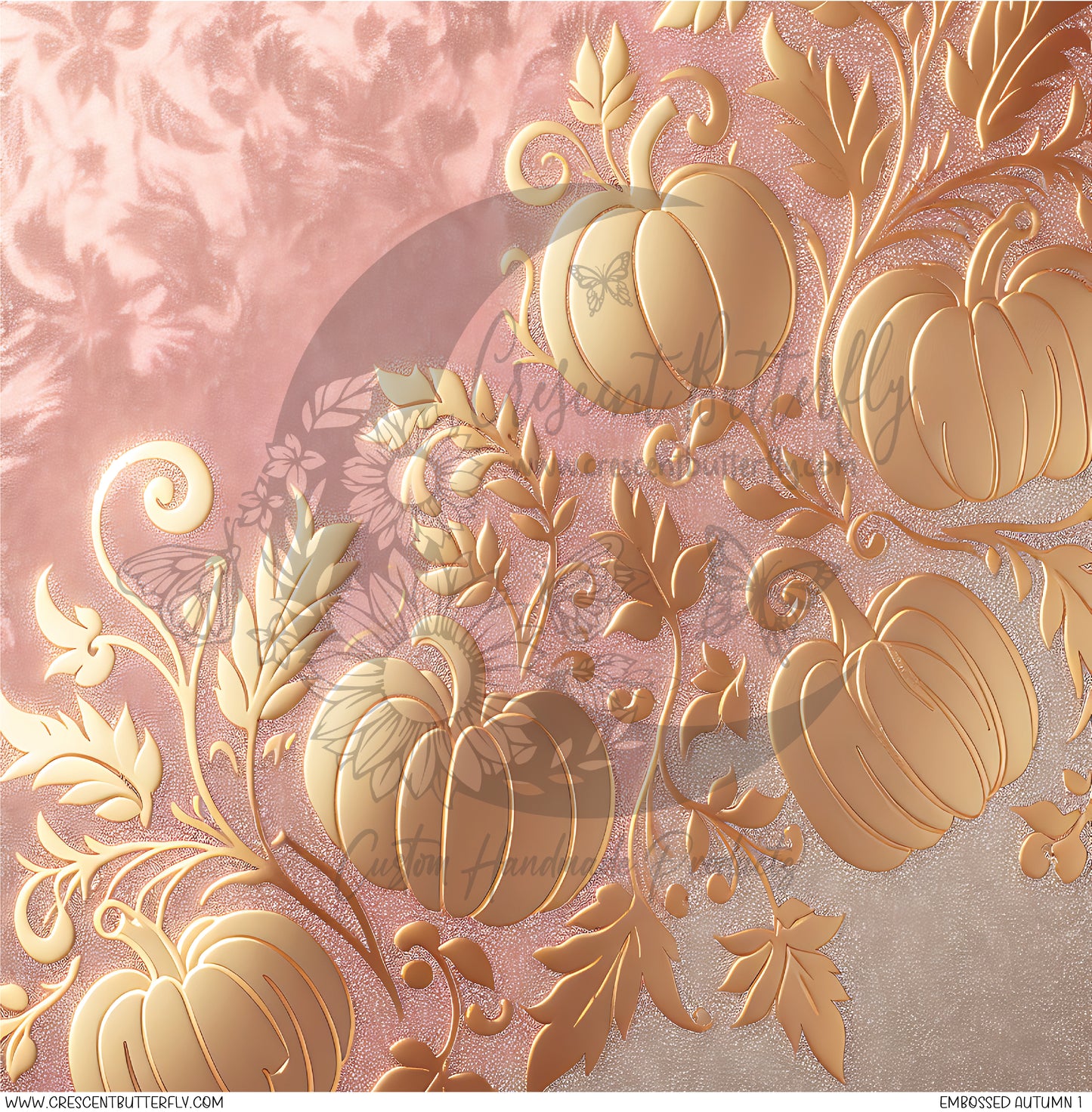 Embossed Autumn 1 Printed Vinyl Sheet/Wrap