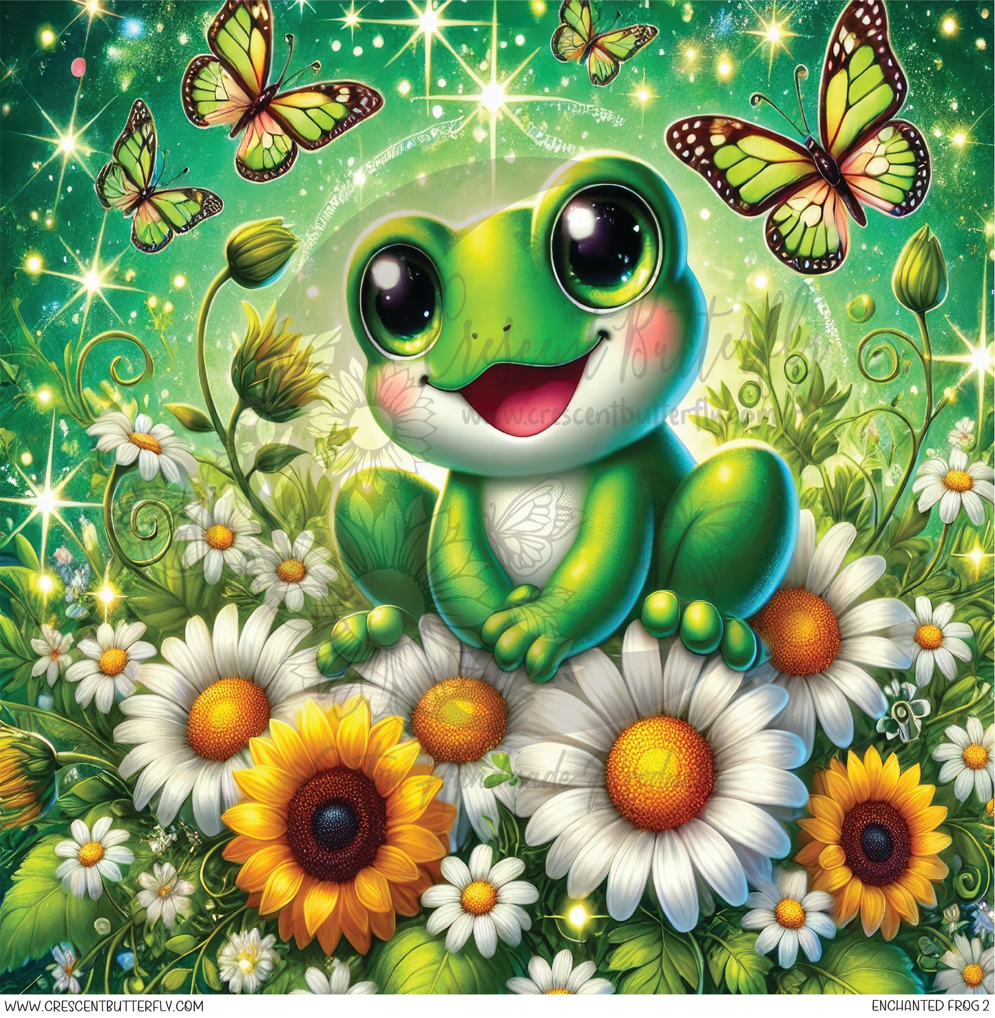 Enchanted Frog 2 Printed Vinyl Sheet/Wrap