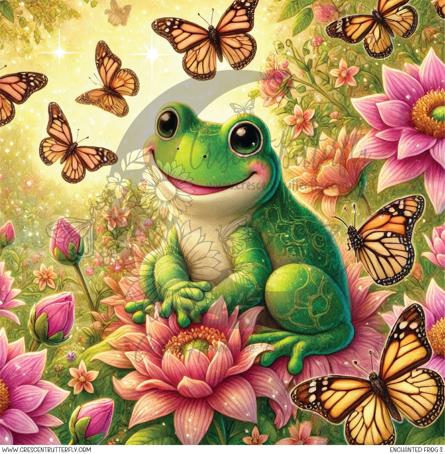 Enchanted Frog 3 Printed Vinyl Sheet/Wrap