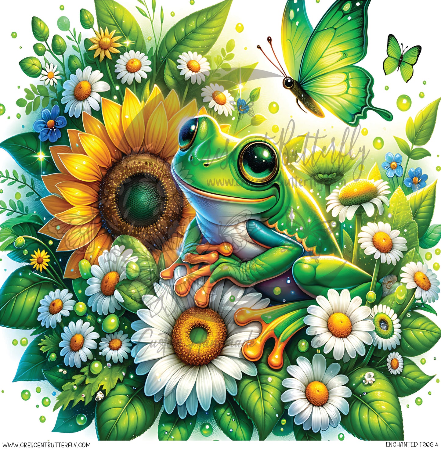 Enchanted Frog 4 Printed Vinyl Sheet/Wrap