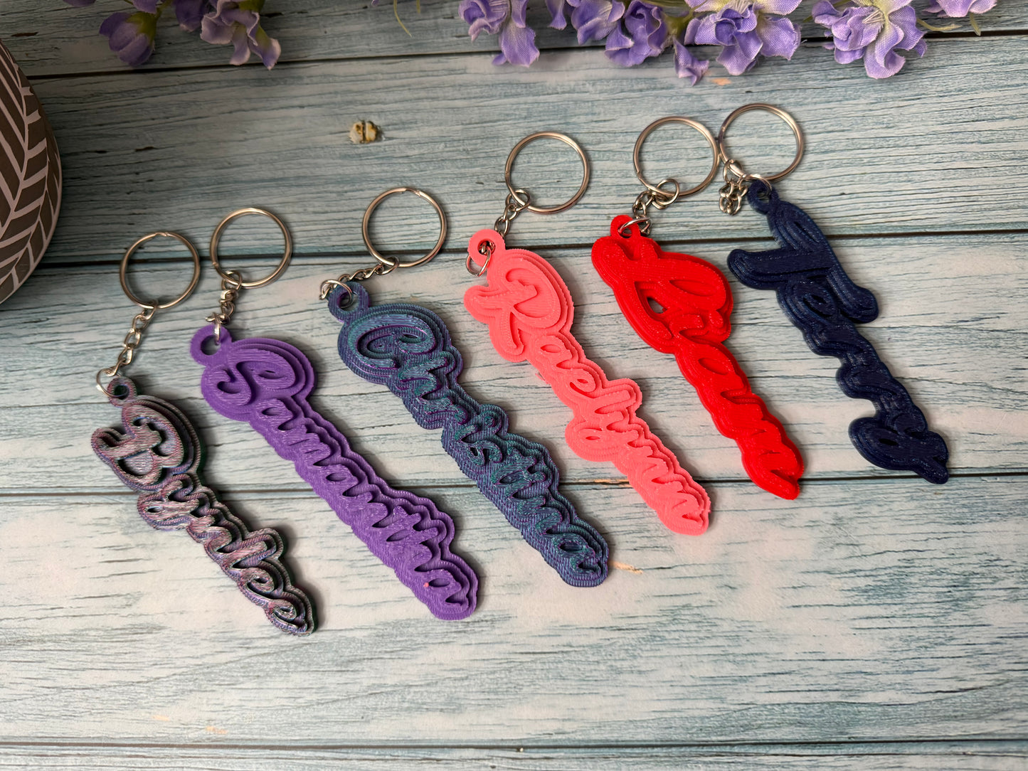 3D Printed Name Keychain