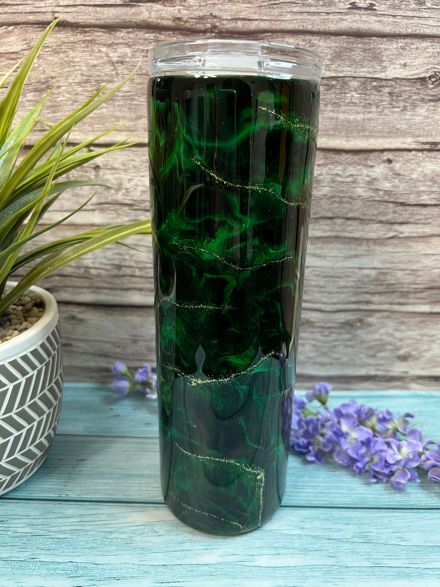 Emerald Isle Handmade Custom Epoxy Tumbler
