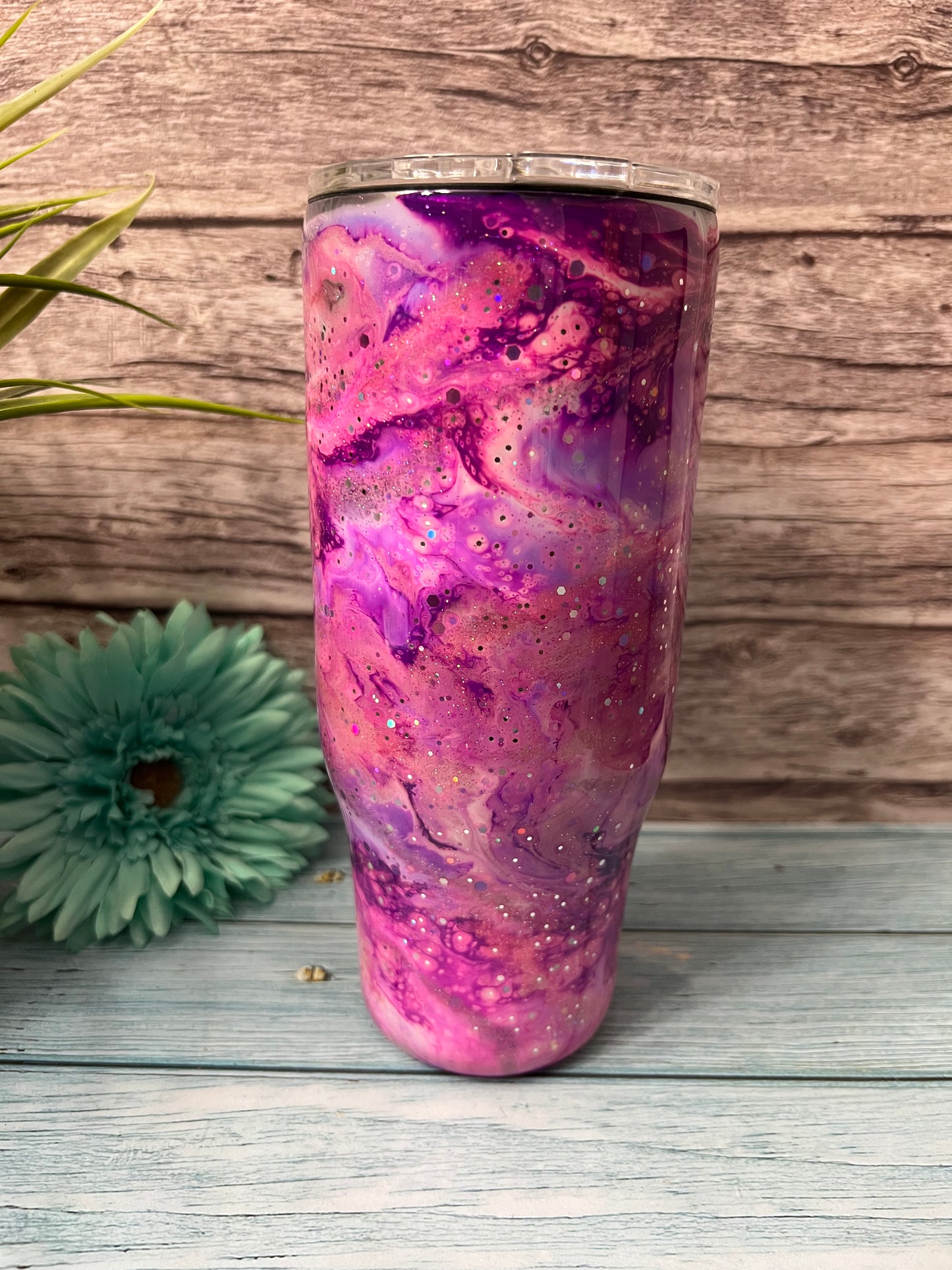 Purple Craze Handmade Custom Epoxy Tumbler