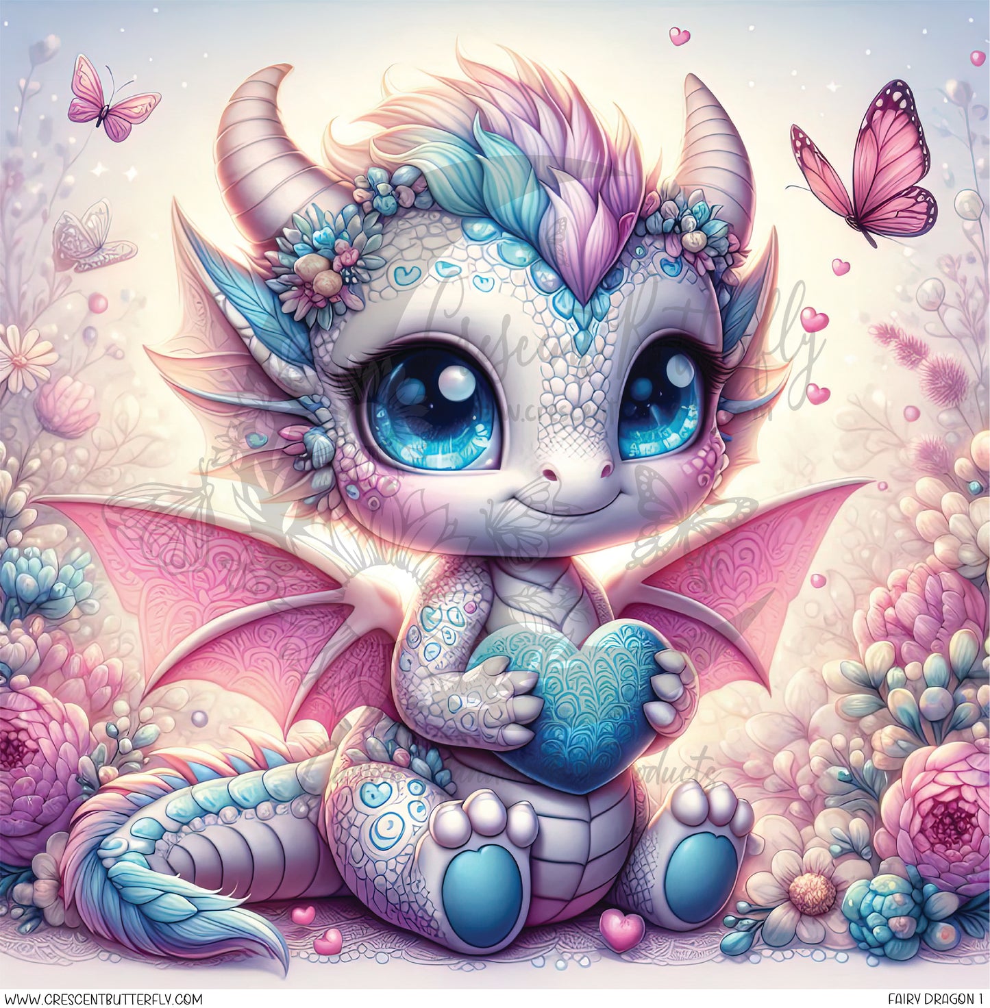 Fairy Dragon Printed Vinyl Sheet/Wrap