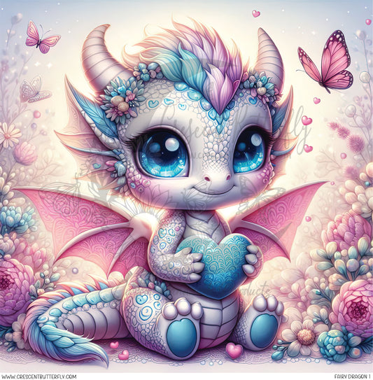 Fairy Dragon Printed Vinyl Sheet/Wrap