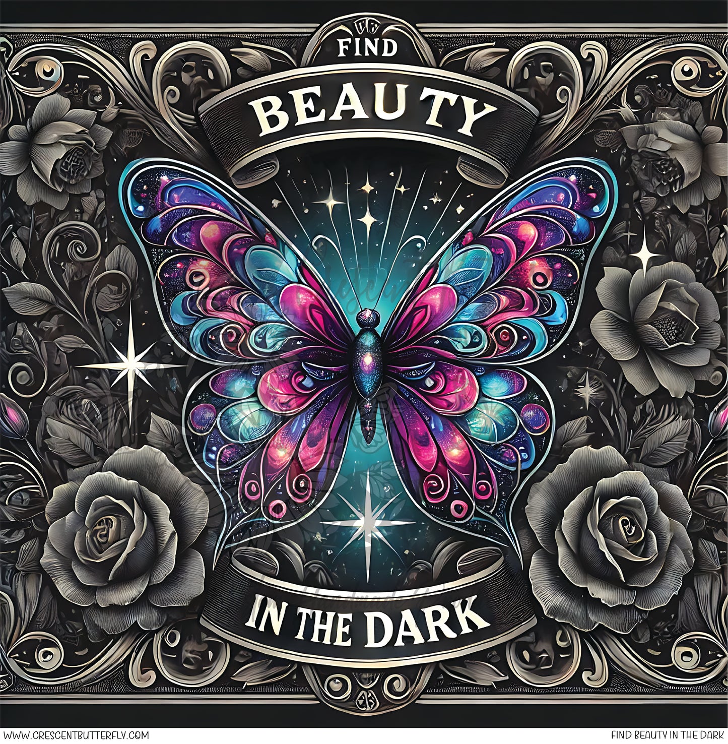 Find Beauty In The Dark Printed Vinyl Sheet/Wrap