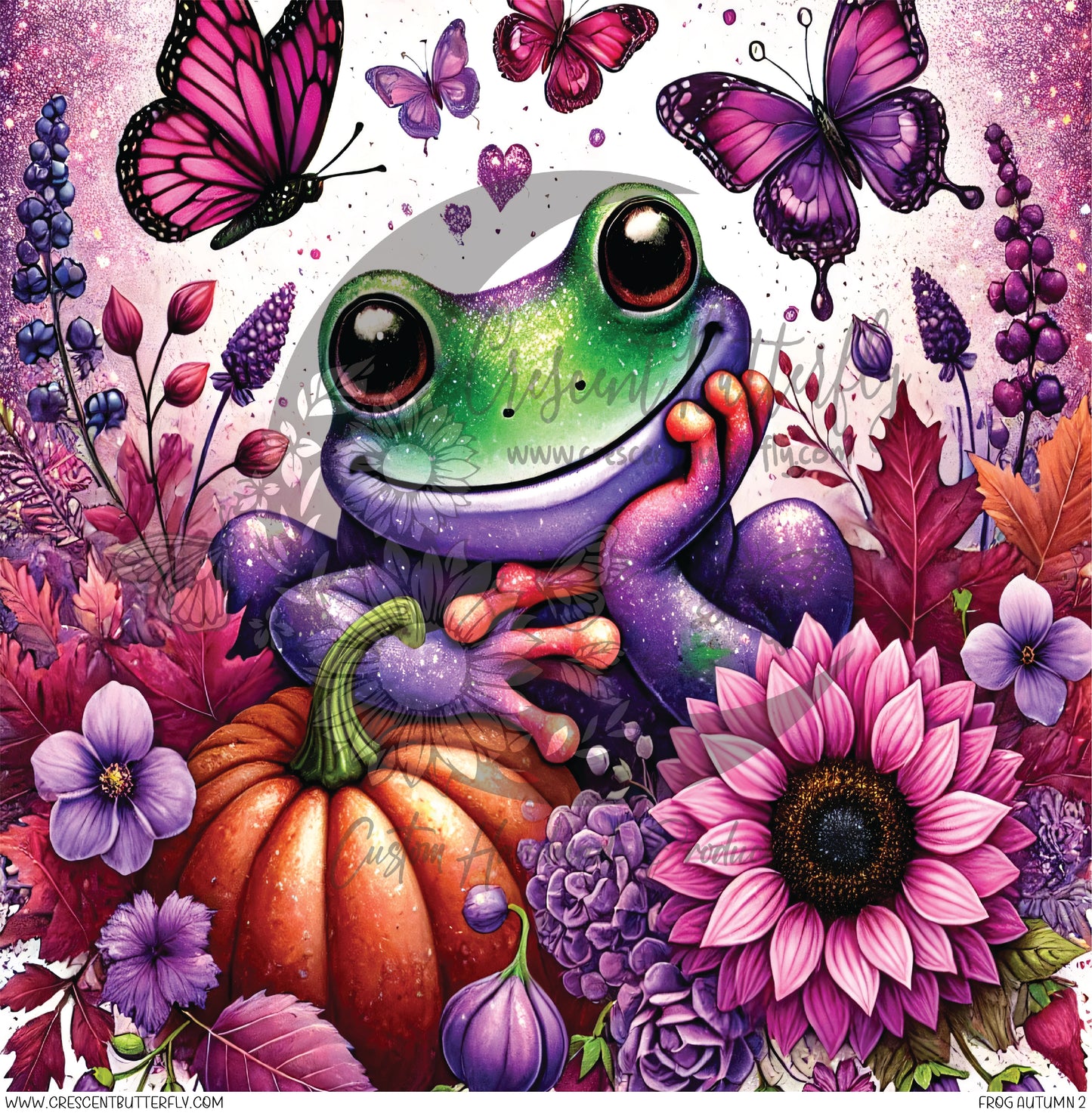 Frog Autumn 2 Printed Vinyl Sheet/Wrap