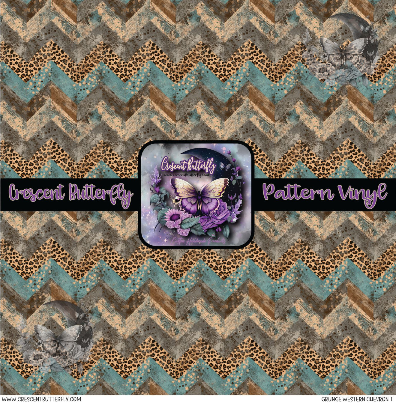 Grunge Western Chevron 1 Printed Vinyl Sheet/Wrap