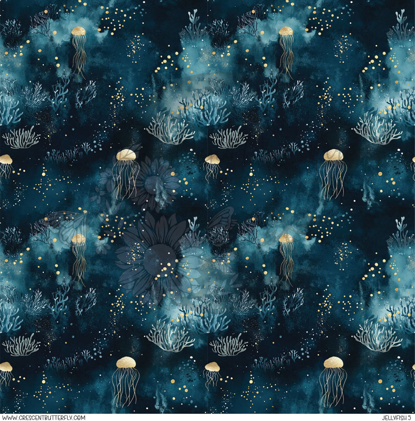 Jellyfish 5 Printed Vinyl Sheet/Wrap