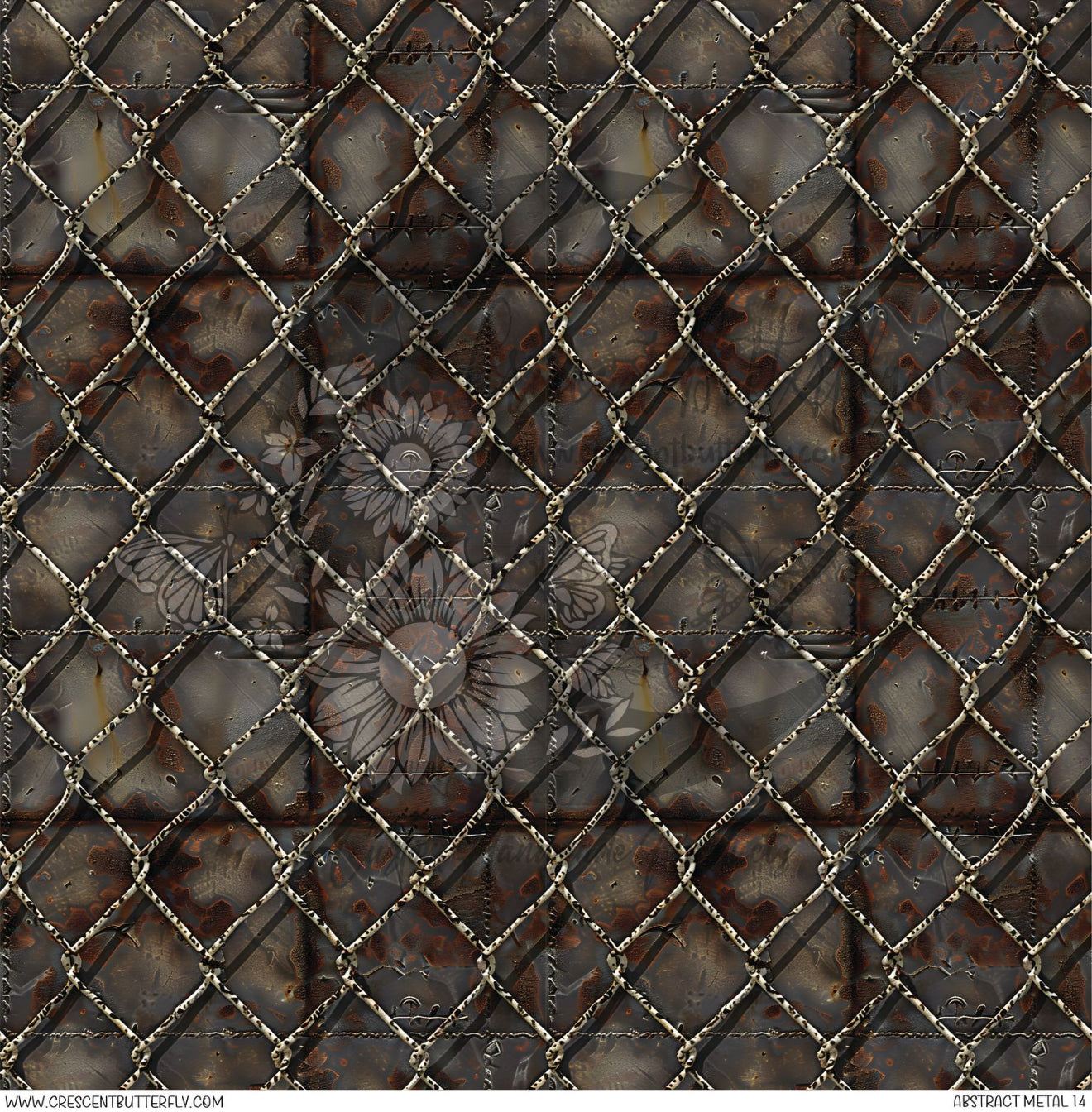 Abstract Metal 14 Printed Vinyl Sheet/Wrap