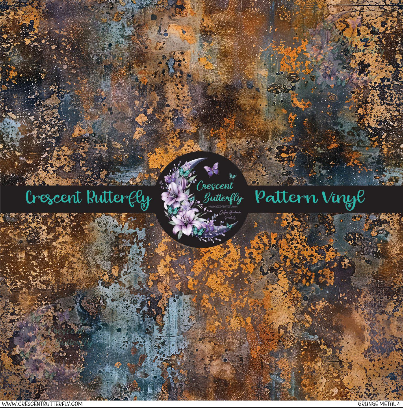 Grunge Metal 4 Printed Vinyl Sheet/Wrap