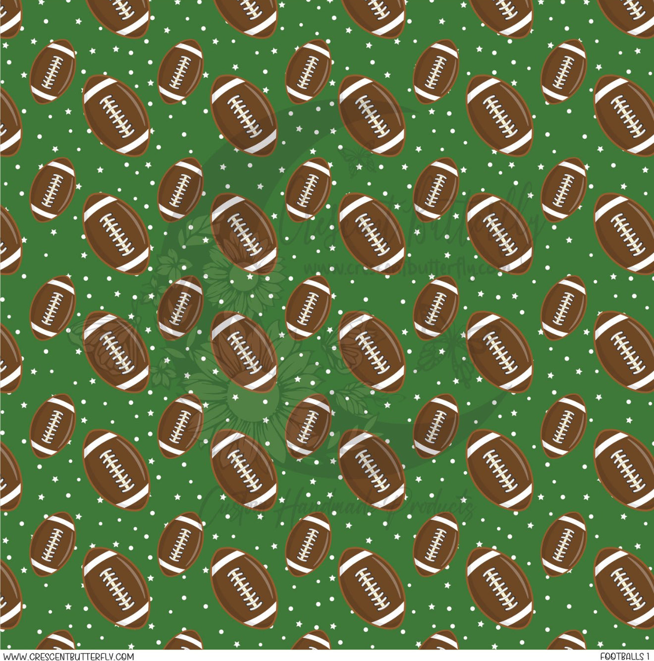 Footballs 1 Printed Vinyl Sheet/Wrap