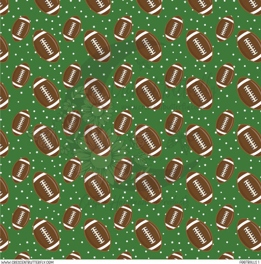 Footballs 1 Printed Vinyl Sheet/Wrap