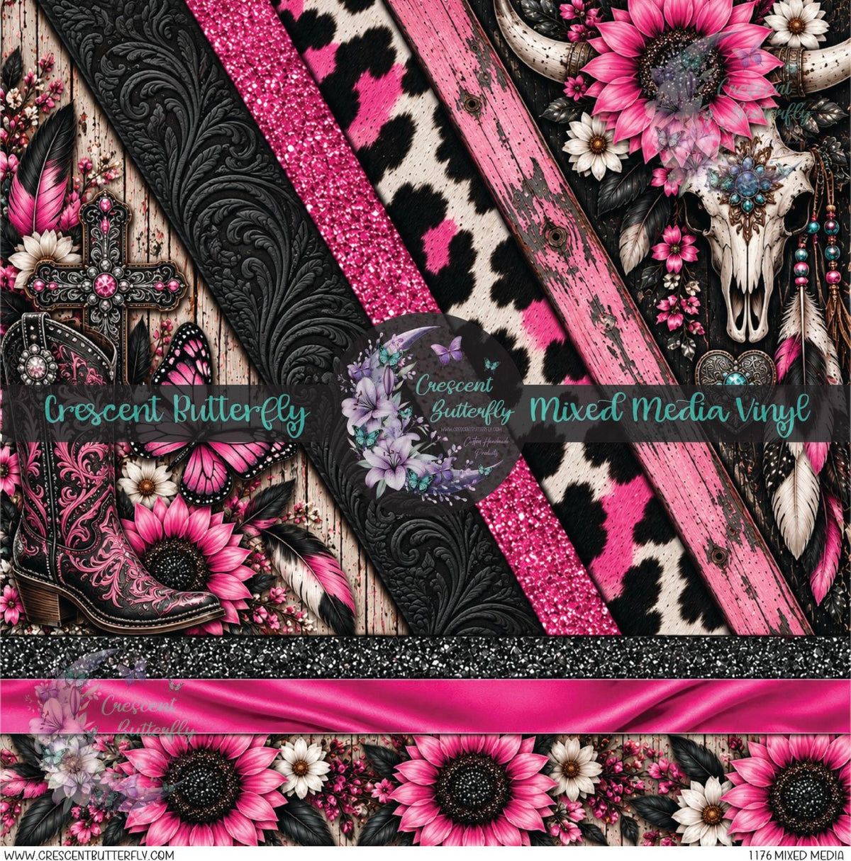 1176 Mixed Media Printed Vinyl Sheet/Wrap