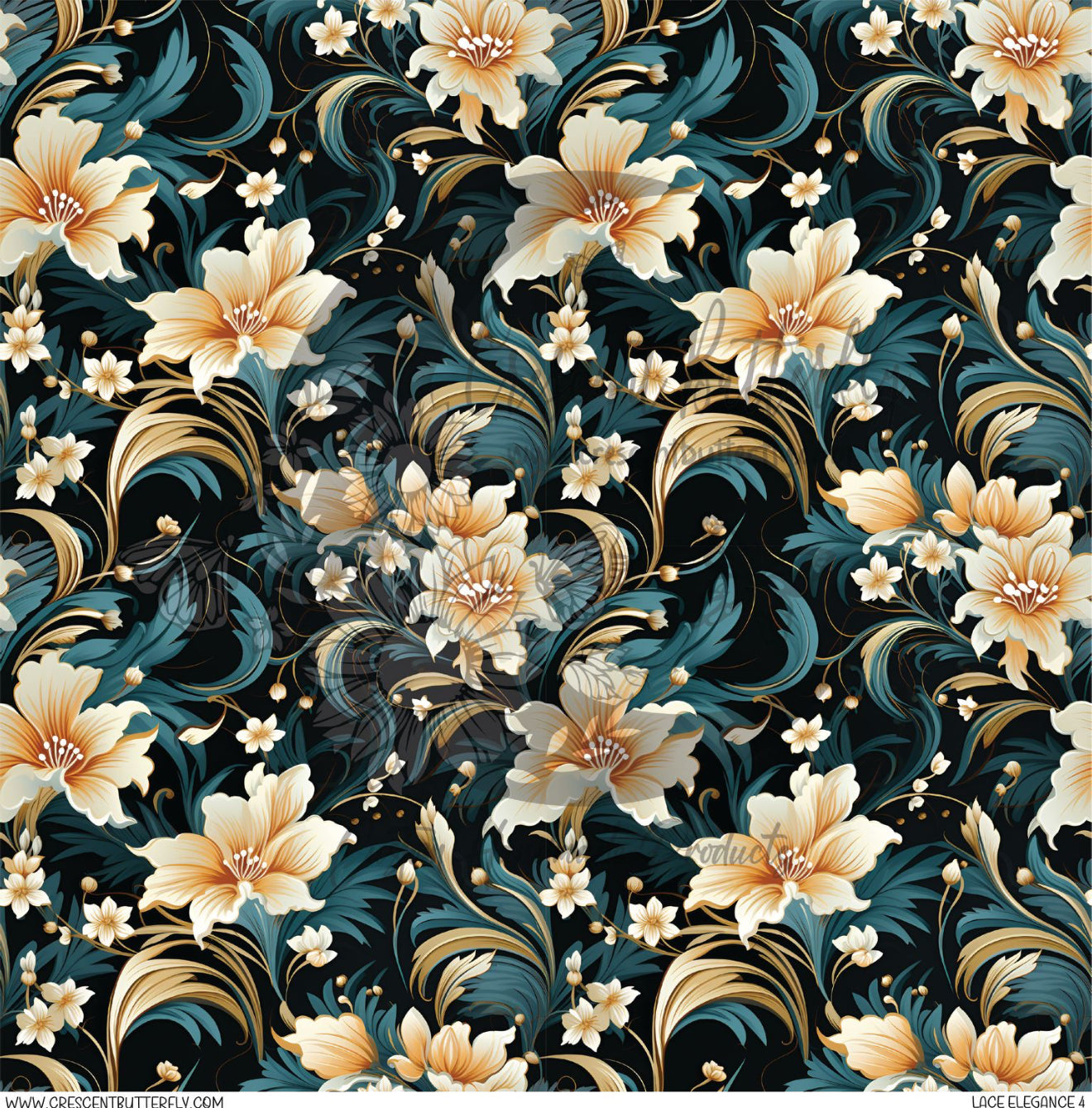 Lace Elegance 4 Printed Vinyl Sheet/Wrap