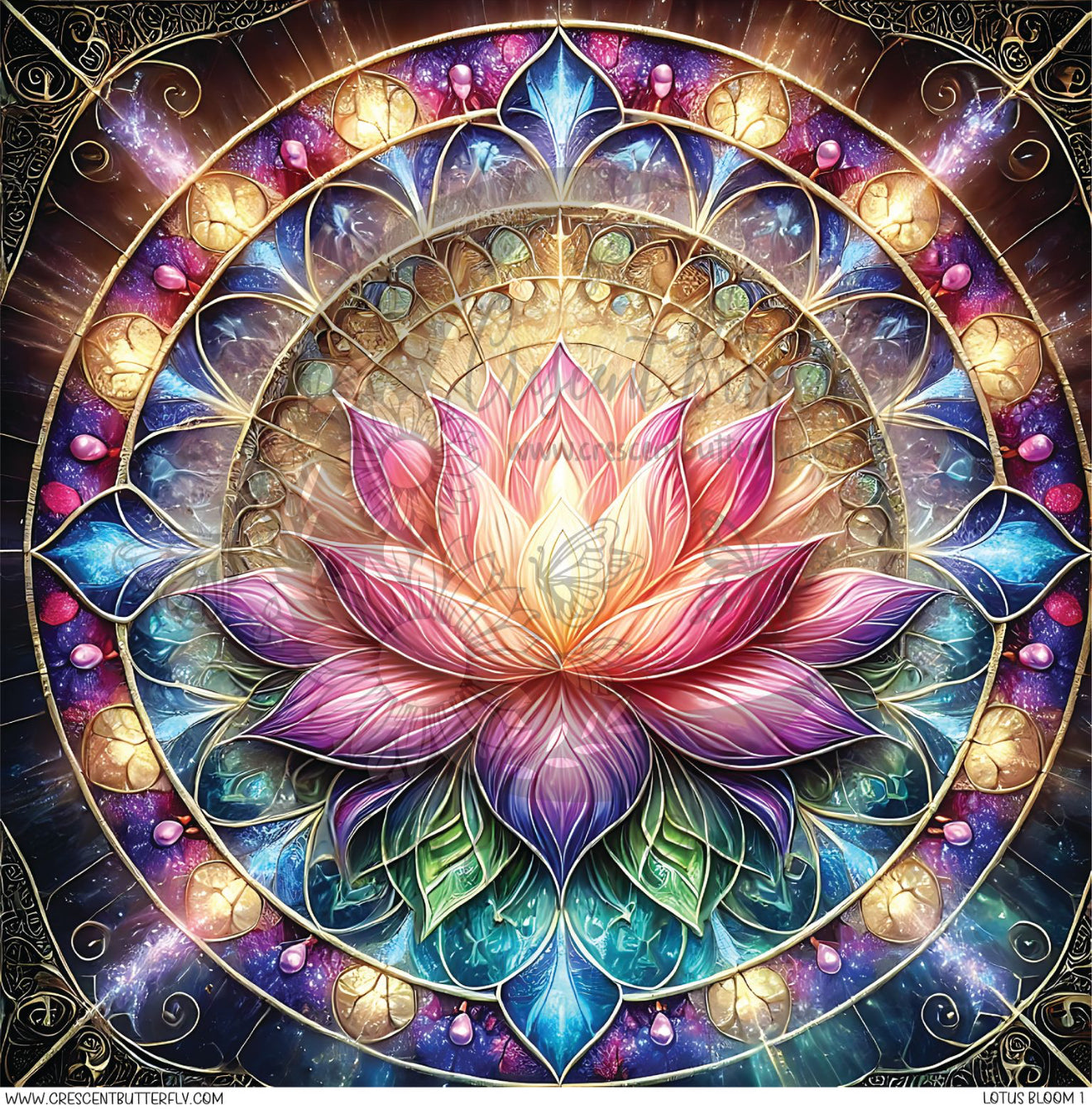 Lotus Bloom 1 Printed Vinyl Sheet/Wrap